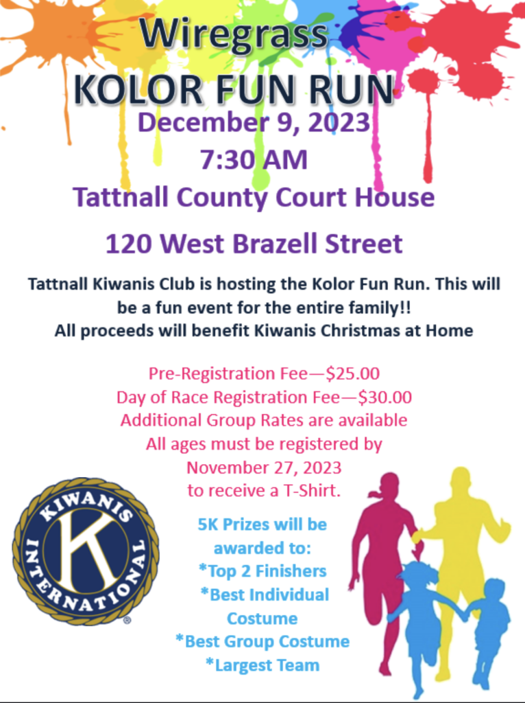 2023 Kolor Run – Kiwanis Club of Tattnall County